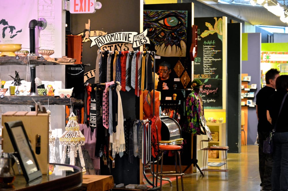 o - The Rust Belt Market, small craft shops in Ferndale, Michigan.