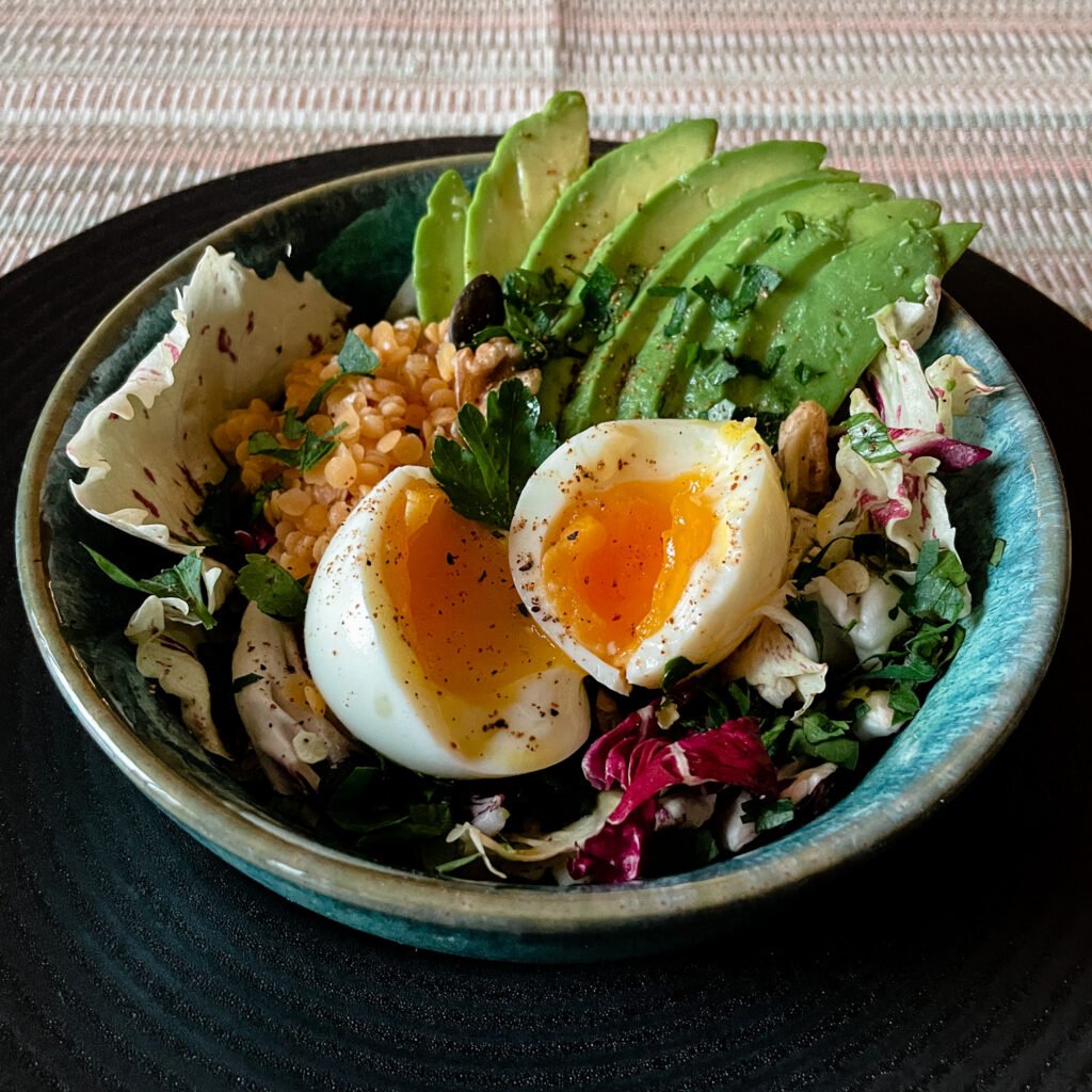 La petite salade d’hiver pour une grosse faim.