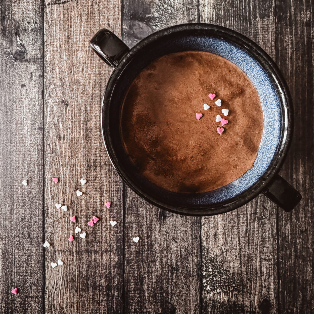 The ultimate snack or dessert, chocolate mousse.